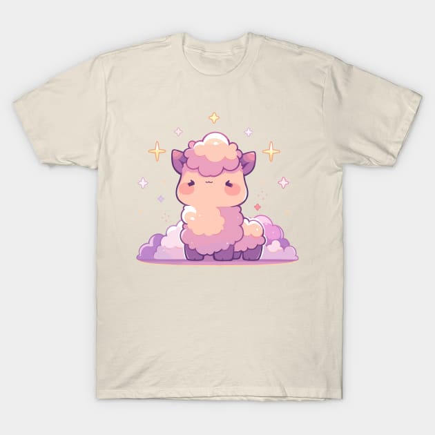 Cute Kawaii Fluffy Lovable Baby Llama T-Shirt by Kawaii Kingdom